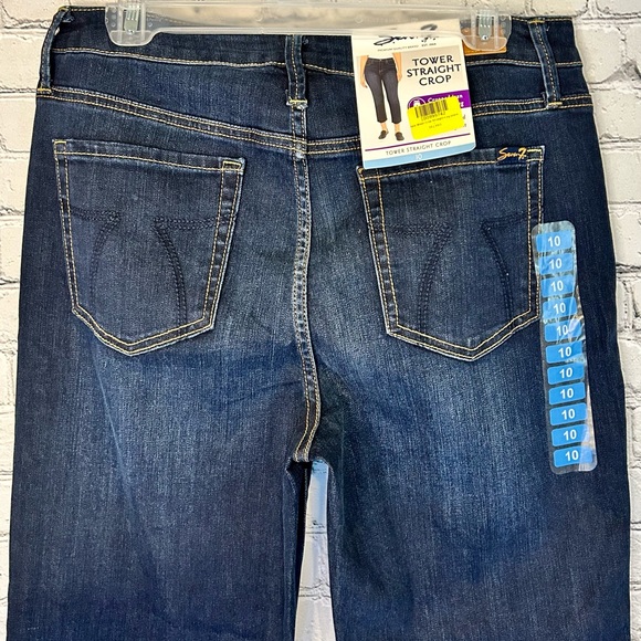 NWT Womens Seven7 Stretch Straight Crop Jeans Sz 10 - Picture 7 of 9